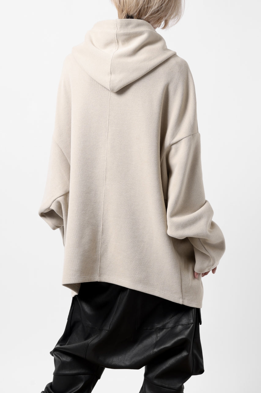 画像をギャラリービューアに読み込む, A.F ARTEFACT DOLMAN HOODIE PULLOVER / COPE KNIT JERSEY (IVORY)