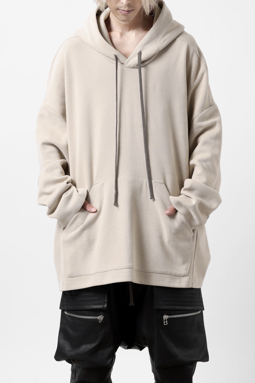 画像をギャラリービューアに読み込む, A.F ARTEFACT DOLMAN HOODIE PULLOVER / COPE KNIT JERSEY (IVORY)