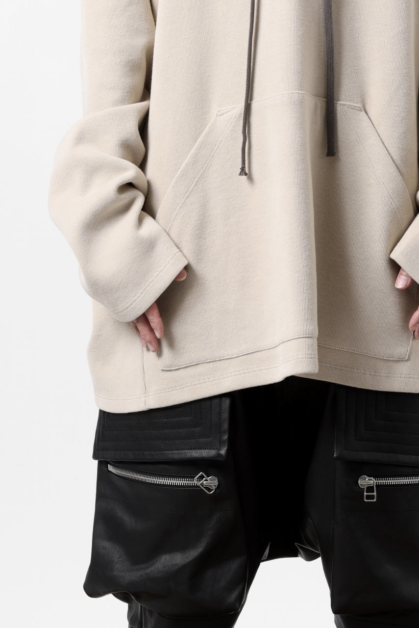 画像をギャラリービューアに読み込む, A.F ARTEFACT DOLMAN HOODIE PULLOVER / COPE KNIT JERSEY (IVORY)