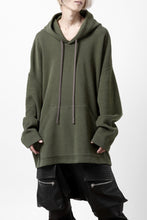 画像をギャラリービューアに読み込む, A.F ARTEFACT DOLMAN HOODIE PULLOVER / COPE KNIT JERSEY (KHAKI)