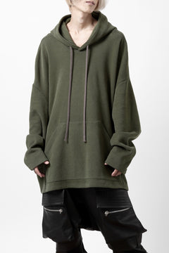 画像をギャラリービューアに読み込む, A.F ARTEFACT DOLMAN HOODIE PULLOVER / COPE KNIT JERSEY (KHAKI)