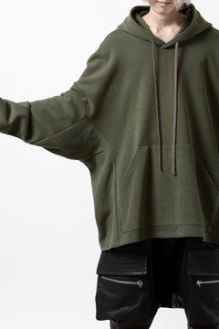 画像をギャラリービューアに読み込む, A.F ARTEFACT DOLMAN HOODIE PULLOVER / COPE KNIT JERSEY (KHAKI)