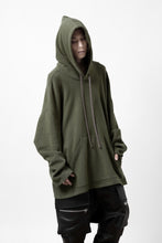 画像をギャラリービューアに読み込む, A.F ARTEFACT DOLMAN HOODIE PULLOVER / COPE KNIT JERSEY (KHAKI)