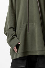 画像をギャラリービューアに読み込む, A.F ARTEFACT DOLMAN HOODIE PULLOVER / COPE KNIT JERSEY (KHAKI)