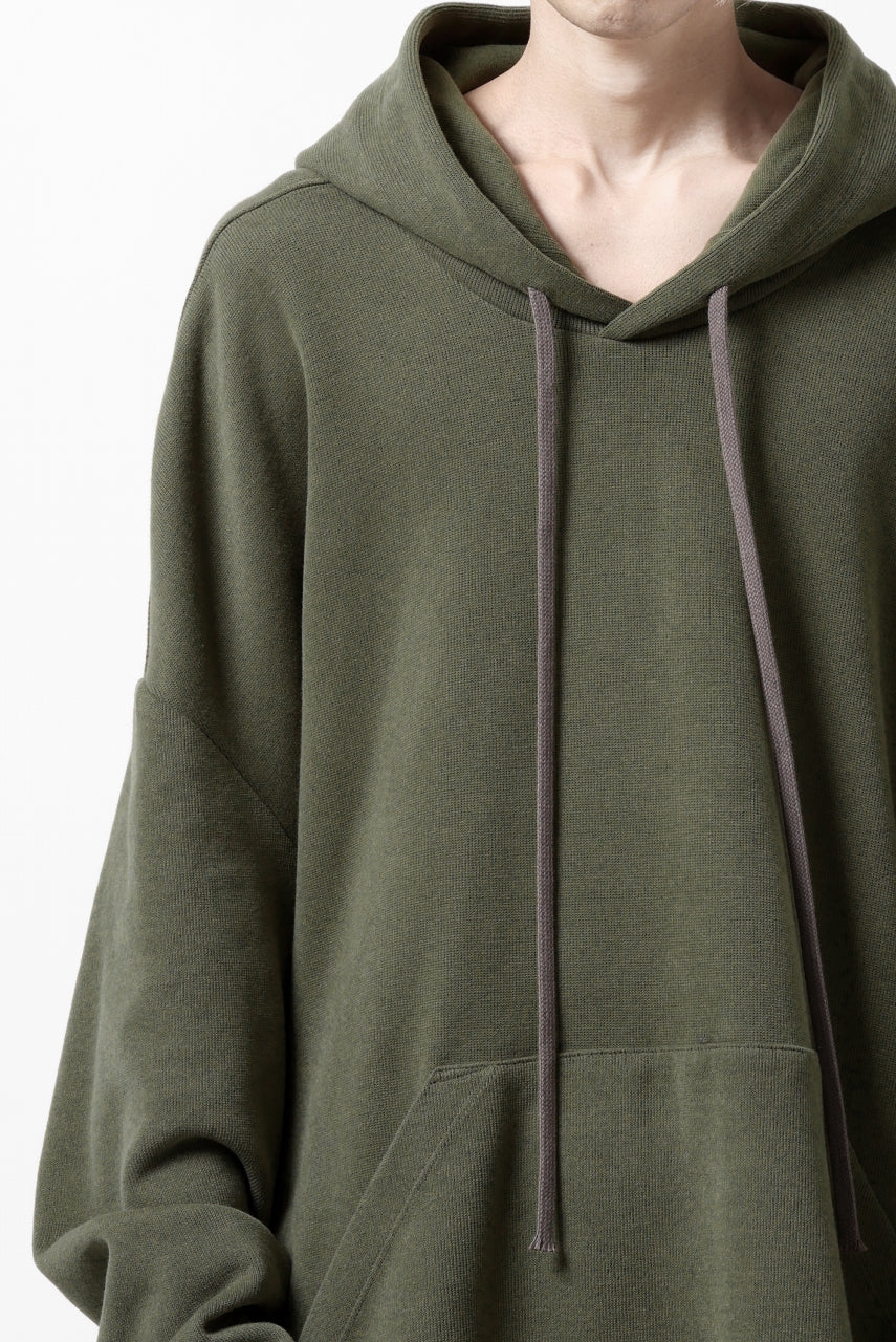 画像をギャラリービューアに読み込む, A.F ARTEFACT DOLMAN HOODIE PULLOVER / COPE KNIT JERSEY (KHAKI)