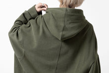 画像をギャラリービューアに読み込む, A.F ARTEFACT DOLMAN HOODIE PULLOVER / COPE KNIT JERSEY (KHAKI)