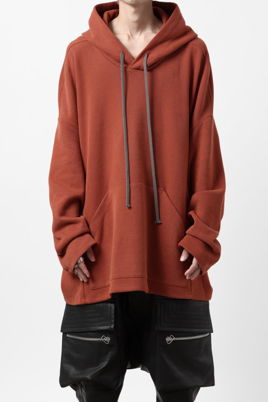 画像をギャラリービューアに読み込む, A.F ARTEFACT DOLMAN HOODIE PULLOVER / COPE KNIT JERSEY (ORANGE)