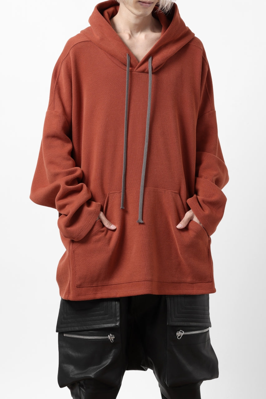 画像をギャラリービューアに読み込む, A.F ARTEFACT DOLMAN HOODIE PULLOVER / COPE KNIT JERSEY (ORANGE)
