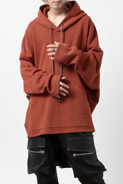 画像をギャラリービューアに読み込む, A.F ARTEFACT DOLMAN HOODIE PULLOVER / COPE KNIT JERSEY (ORANGE)