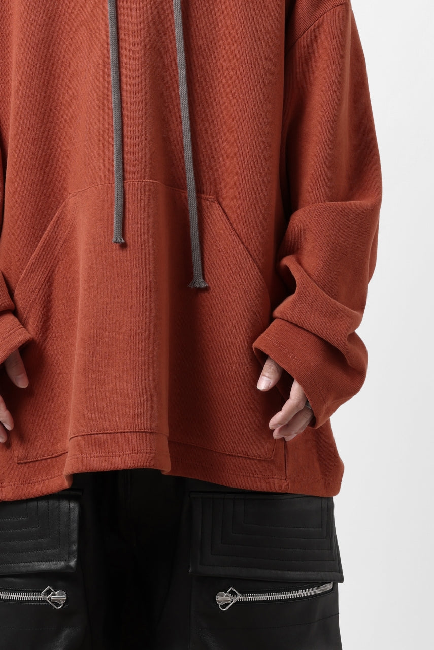画像をギャラリービューアに読み込む, A.F ARTEFACT DOLMAN HOODIE PULLOVER / COPE KNIT JERSEY (ORANGE)