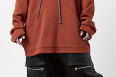 画像をギャラリービューアに読み込む, A.F ARTEFACT DOLMAN HOODIE PULLOVER / COPE KNIT JERSEY (ORANGE)