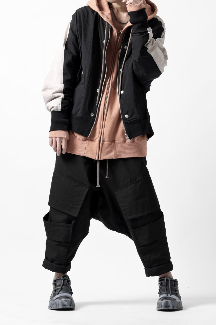 画像をギャラリービューアに読み込む, A.F ARTEFACT D-CLOTCH BIG CARGO CROPPED PANTS (BLACK)
