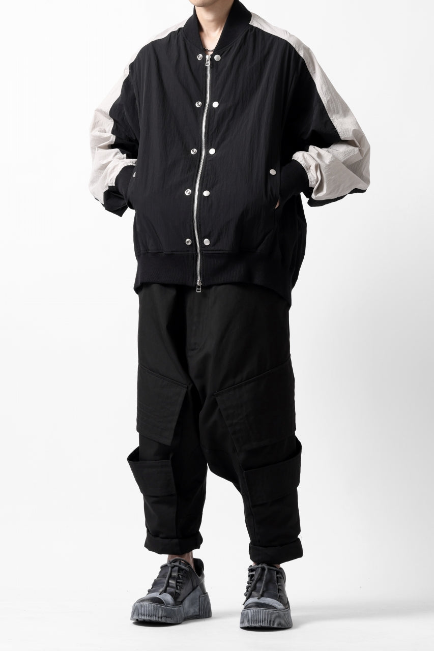 画像をギャラリービューアに読み込む, A.F ARTEFACT D-CLOTCH BIG CARGO CROPPED PANTS (BLACK)