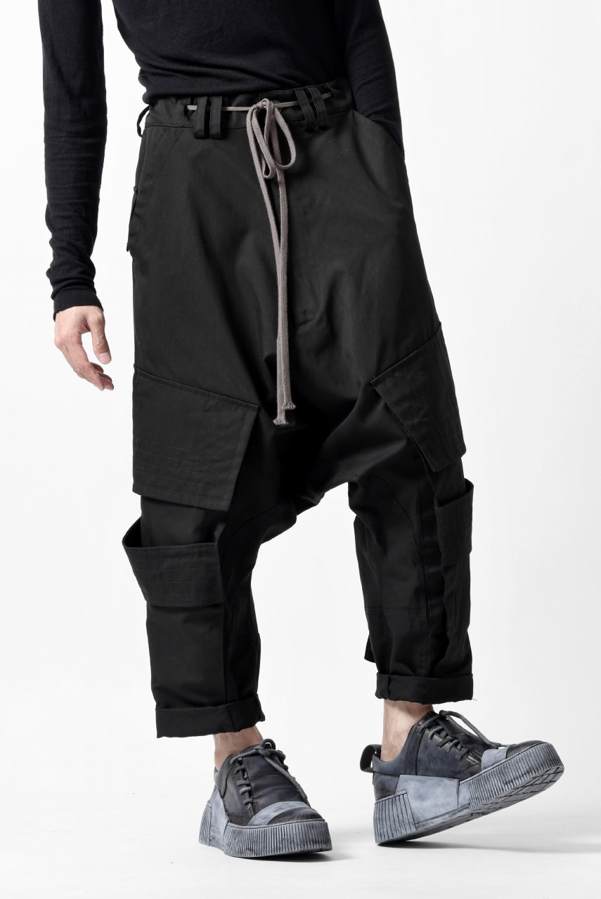画像をギャラリービューアに読み込む, A.F ARTEFACT D-CLOTCH BIG CARGO CROPPED PANTS (BLACK)