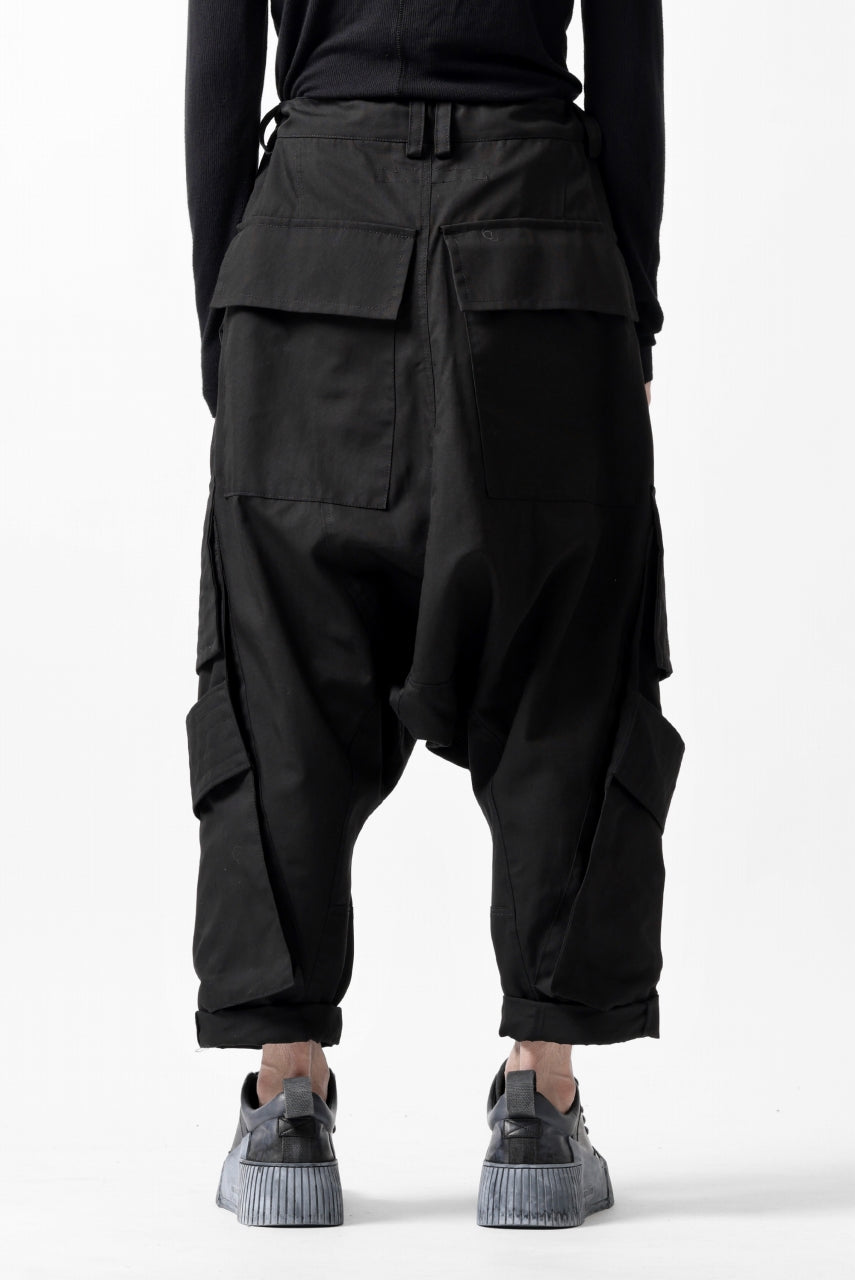 画像をギャラリービューアに読み込む, A.F ARTEFACT D-CLOTCH BIG CARGO CROPPED PANTS (BLACK)