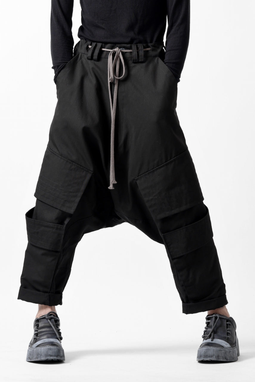 画像をギャラリービューアに読み込む, A.F ARTEFACT D-CLOTCH BIG CARGO CROPPED PANTS (BLACK)