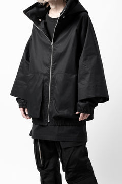 画像をギャラリービューアに読み込む, A.F ARTEFACT LAYERED WR HOODED JACKET / COATING COTTON GABARDINE (BLACK)
