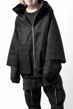 画像をギャラリービューアに読み込む, A.F ARTEFACT LAYERED WR HOODED JACKET / COATING COTTON GABARDINE (BLACK)
