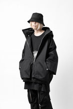画像をギャラリービューアに読み込む, A.F ARTEFACT LAYERED WR HOODED JACKET / COATING COTTON GABARDINE (BLACK)