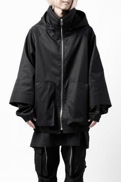 画像をギャラリービューアに読み込む, A.F ARTEFACT LAYERED WR HOODED JACKET / COATING COTTON GABARDINE (BLACK)