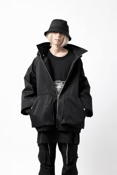 画像をギャラリービューアに読み込む, A.F ARTEFACT LAYERED WR HOODED JACKET / COATING COTTON GABARDINE (BLACK)