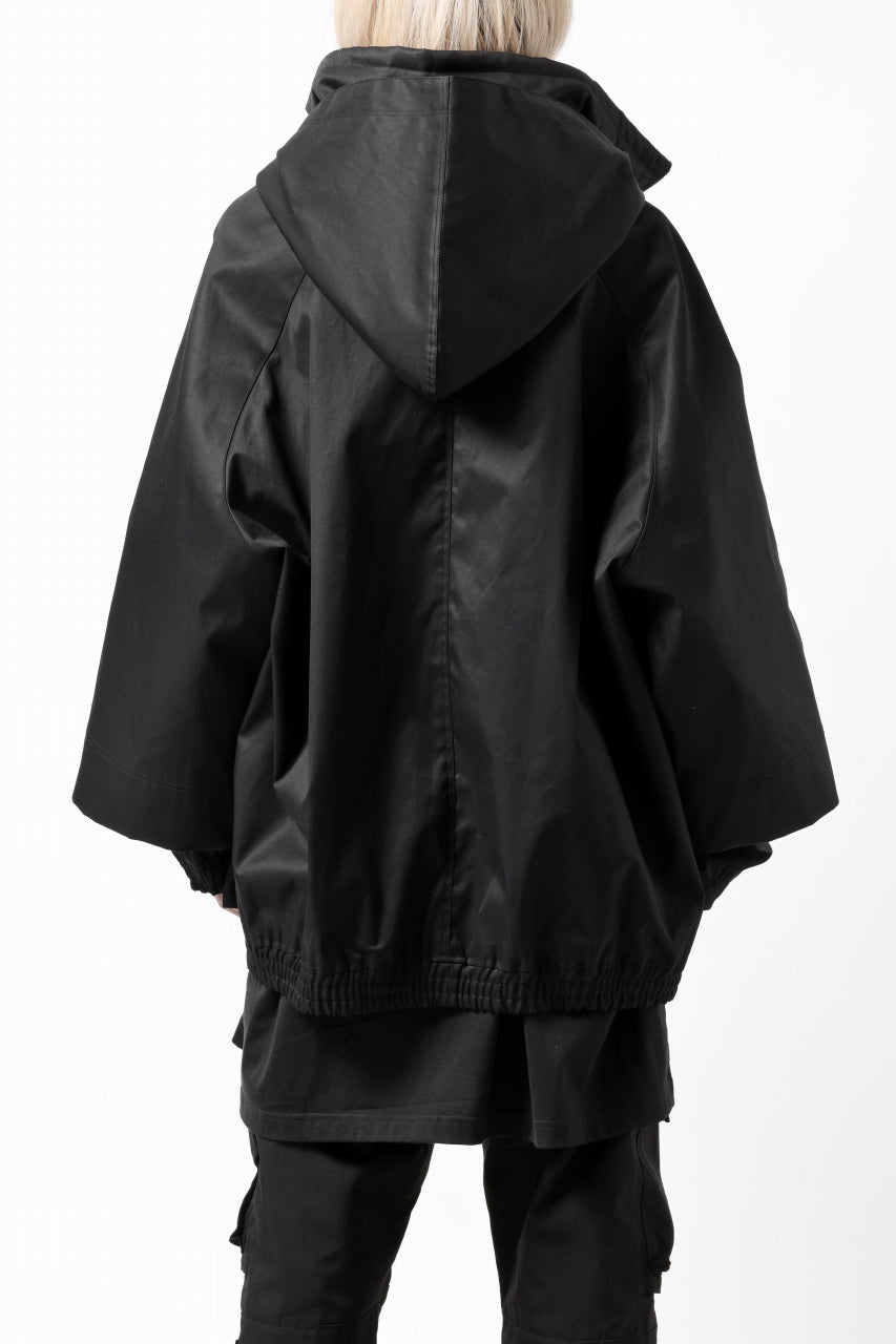 画像をギャラリービューアに読み込む, A.F ARTEFACT LAYERED WR HOODED JACKET / COATING COTTON GABARDINE (BLACK)