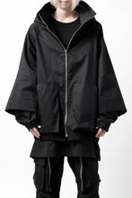 画像をギャラリービューアに読み込む, A.F ARTEFACT LAYERED WR HOODED JACKET / COATING COTTON GABARDINE (BLACK)