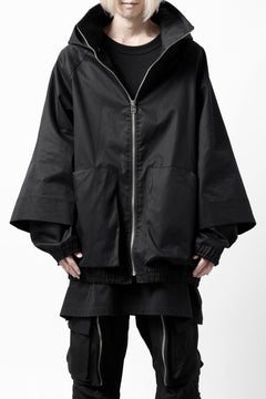 画像をギャラリービューアに読み込む, A.F ARTEFACT LAYERED WR HOODED JACKET / COATING COTTON GABARDINE (BLACK)