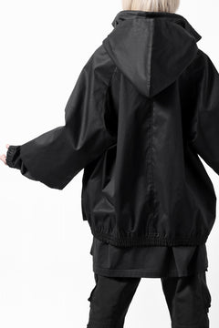 画像をギャラリービューアに読み込む, A.F ARTEFACT LAYERED WR HOODED JACKET / COATING COTTON GABARDINE (BLACK)