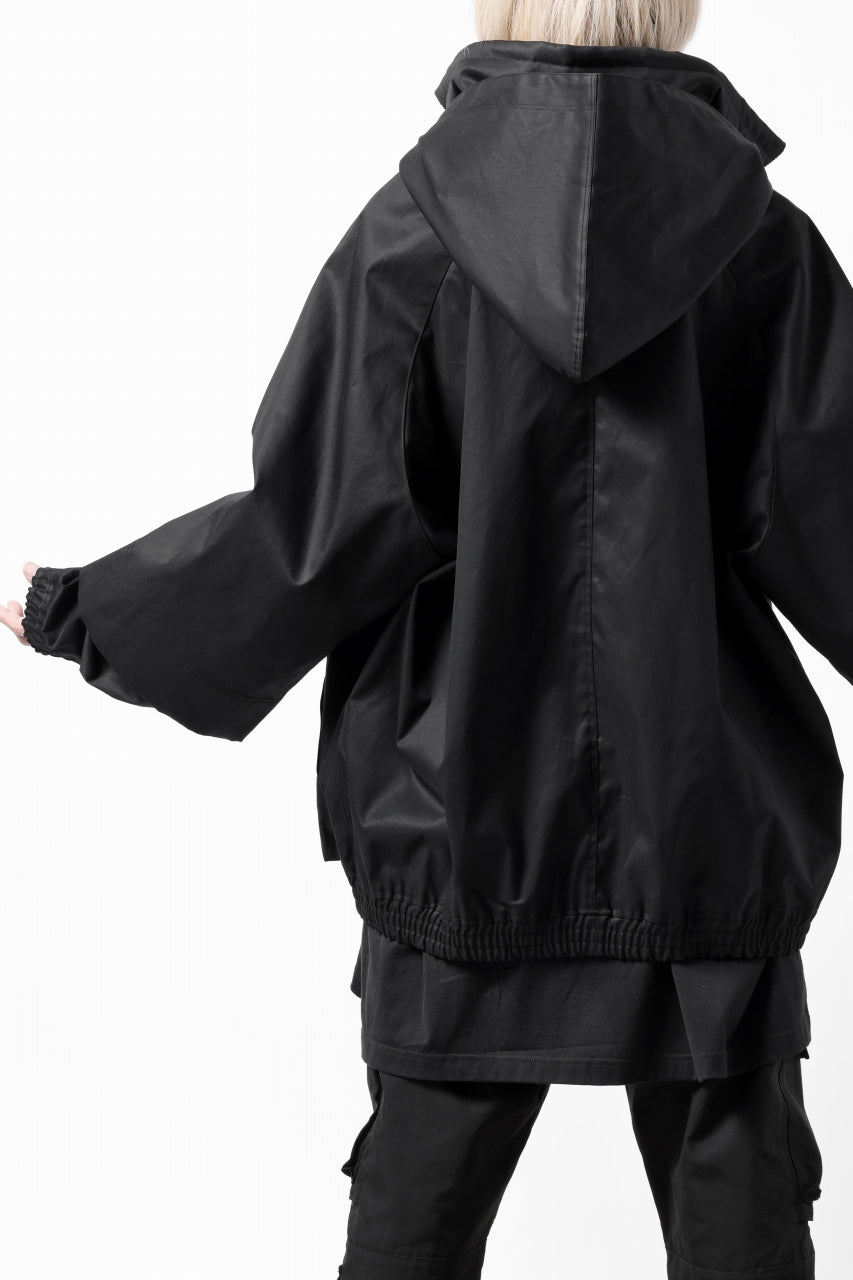 画像をギャラリービューアに読み込む, A.F ARTEFACT LAYERED WR HOODED JACKET / COATING COTTON GABARDINE (BLACK)