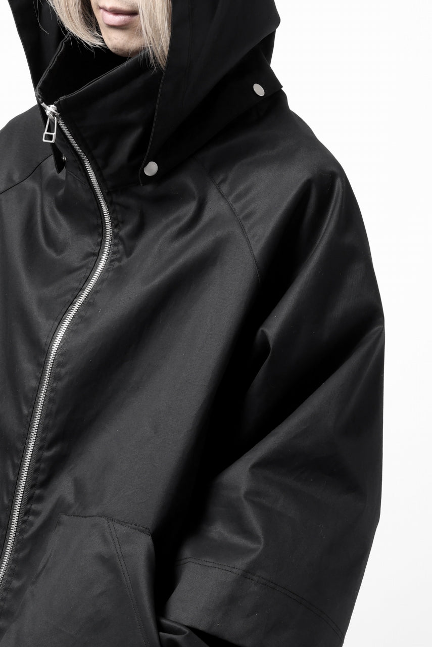 画像をギャラリービューアに読み込む, A.F ARTEFACT LAYERED WR HOODED JACKET / COATING COTTON GABARDINE (BLACK)