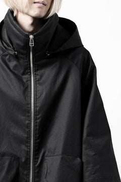 画像をギャラリービューアに読み込む, A.F ARTEFACT LAYERED WR HOODED JACKET / COATING COTTON GABARDINE (BLACK)