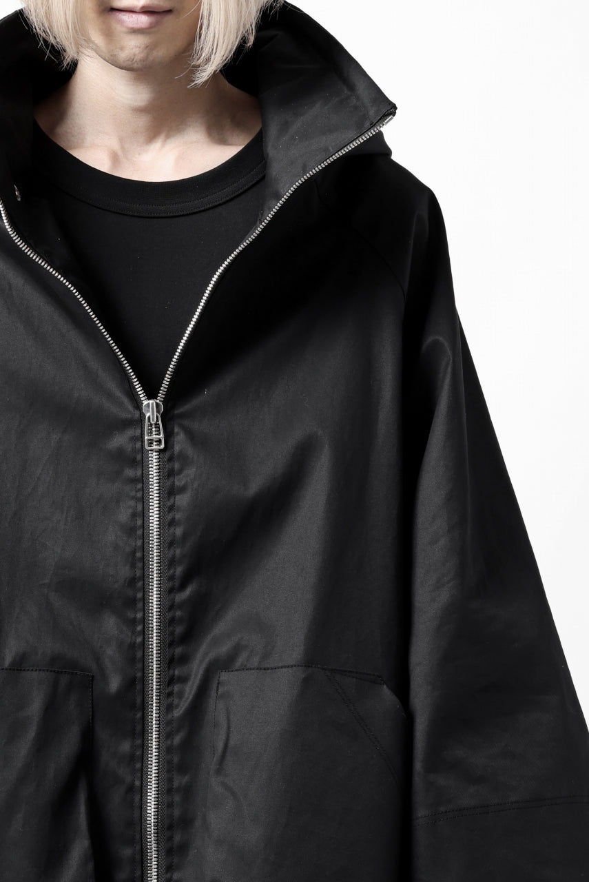 画像をギャラリービューアに読み込む, A.F ARTEFACT LAYERED WR HOODED JACKET / COATING COTTON GABARDINE (BLACK)