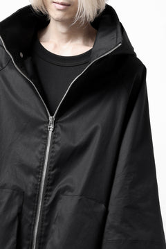 画像をギャラリービューアに読み込む, A.F ARTEFACT LAYERED WR HOODED JACKET / COATING COTTON GABARDINE (BLACK)