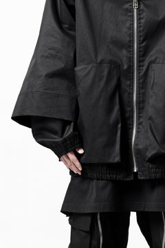 画像をギャラリービューアに読み込む, A.F ARTEFACT LAYERED WR HOODED JACKET / COATING COTTON GABARDINE (BLACK)