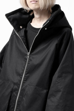 画像をギャラリービューアに読み込む, A.F ARTEFACT LAYERED WR HOODED JACKET / COATING COTTON GABARDINE (BLACK)
