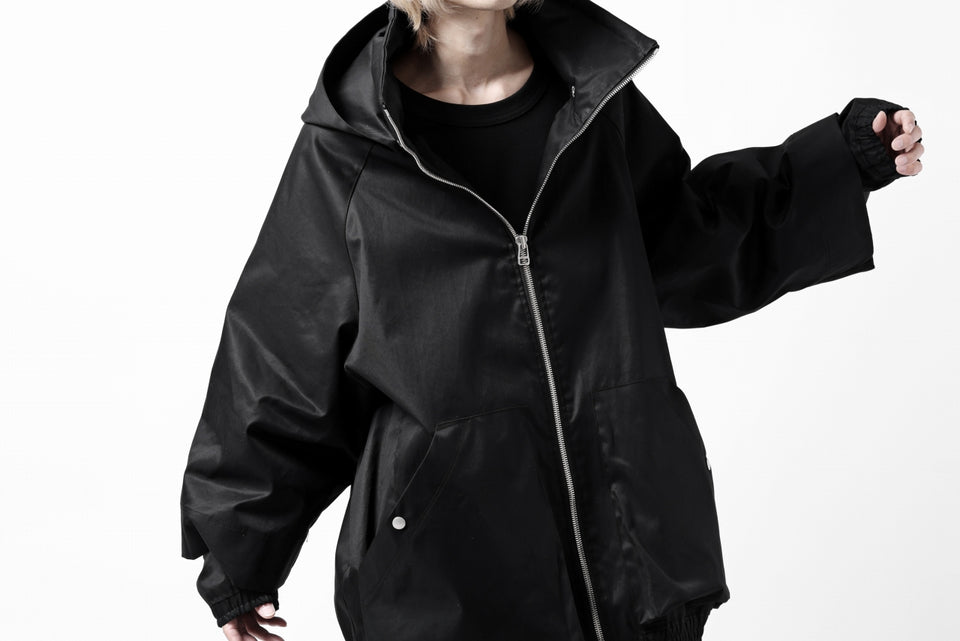 画像をギャラリービューアに読み込む, A.F ARTEFACT LAYERED WR HOODED JACKET / COATING COTTON GABARDINE (BLACK)