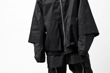 画像をギャラリービューアに読み込む, A.F ARTEFACT LAYERED WR HOODED JACKET / COATING COTTON GABARDINE (BLACK)