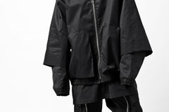 画像をギャラリービューアに読み込む, A.F ARTEFACT LAYERED WR HOODED JACKET / COATING COTTON GABARDINE (BLACK)