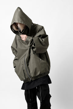 画像をギャラリービューアに読み込む, A.F ARTEFACT LAYERED WR HOODED JACKET / COATING COTTON GABARDINE (KHAKI)