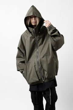 画像をギャラリービューアに読み込む, A.F ARTEFACT LAYERED WR HOODED JACKET / COATING COTTON GABARDINE (KHAKI)