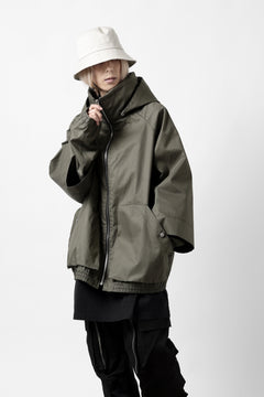 画像をギャラリービューアに読み込む, A.F ARTEFACT LAYERED WR HOODED JACKET / COATING COTTON GABARDINE (KHAKI)