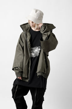 画像をギャラリービューアに読み込む, A.F ARTEFACT LAYERED WR HOODED JACKET / COATING COTTON GABARDINE (KHAKI)