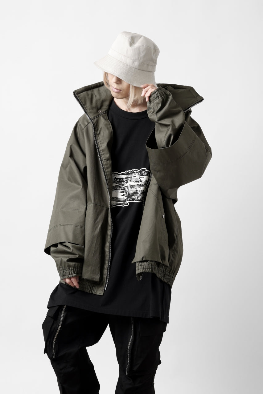 画像をギャラリービューアに読み込む, A.F ARTEFACT LAYERED WR HOODED JACKET / COATING COTTON GABARDINE (KHAKI)