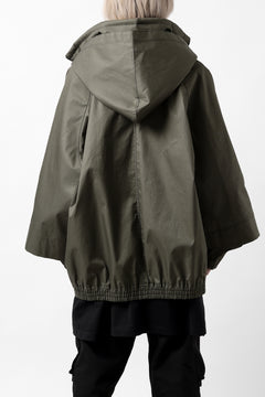 画像をギャラリービューアに読み込む, A.F ARTEFACT LAYERED WR HOODED JACKET / COATING COTTON GABARDINE (KHAKI)