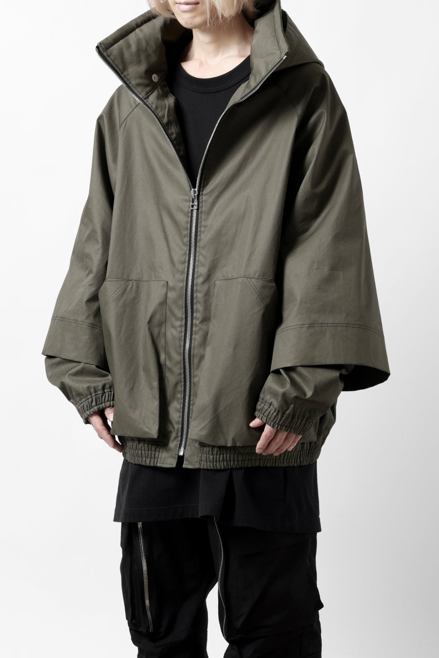 画像をギャラリービューアに読み込む, A.F ARTEFACT LAYERED WR HOODED JACKET / COATING COTTON GABARDINE (KHAKI)