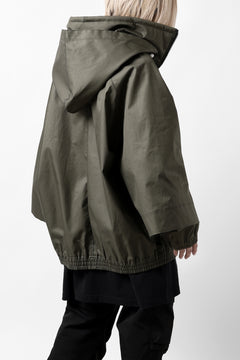 画像をギャラリービューアに読み込む, A.F ARTEFACT LAYERED WR HOODED JACKET / COATING COTTON GABARDINE (KHAKI)