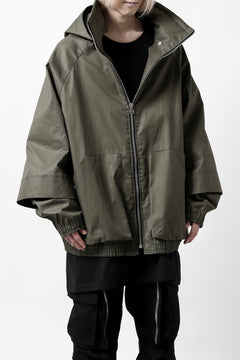 画像をギャラリービューアに読み込む, A.F ARTEFACT LAYERED WR HOODED JACKET / COATING COTTON GABARDINE (KHAKI)