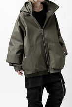 画像をギャラリービューアに読み込む, A.F ARTEFACT LAYERED WR HOODED JACKET / COATING COTTON GABARDINE (KHAKI)
