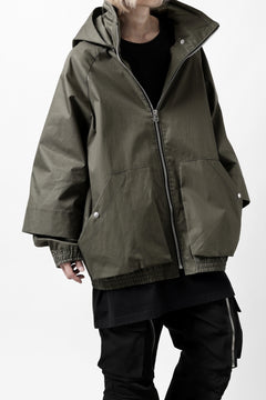 画像をギャラリービューアに読み込む, A.F ARTEFACT LAYERED WR HOODED JACKET / COATING COTTON GABARDINE (KHAKI)